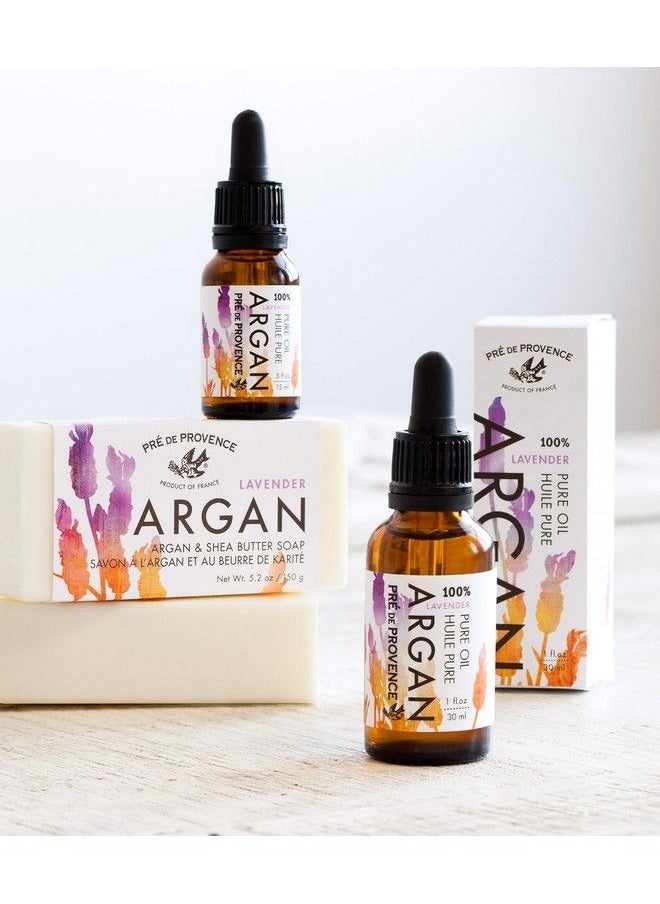 Pre De Provence Moroccan Argan Oil For Skin Face Hair & Nails (0.5 Oz) Lavender  - Image 3