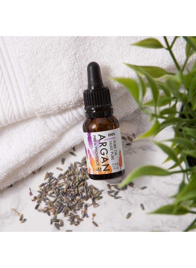 Pre De Provence Moroccan Argan Oil For Skin Face Hair & Nails (0.5 Oz) Lavender  - Image 5