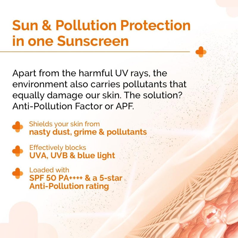 The Derma Co 1% Hyaluronic Sunscreen Aqua Gel SPF 50 - Image 2