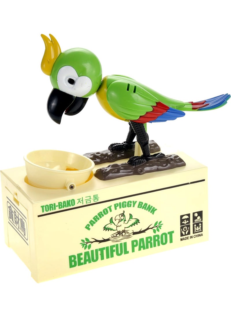 PowerTRC PowerTRC Parrot Coin Bank for Kids Cute Money Bank for Boys and Girls Savings Piggy Bank  Fun Gift for Kids and Adults 