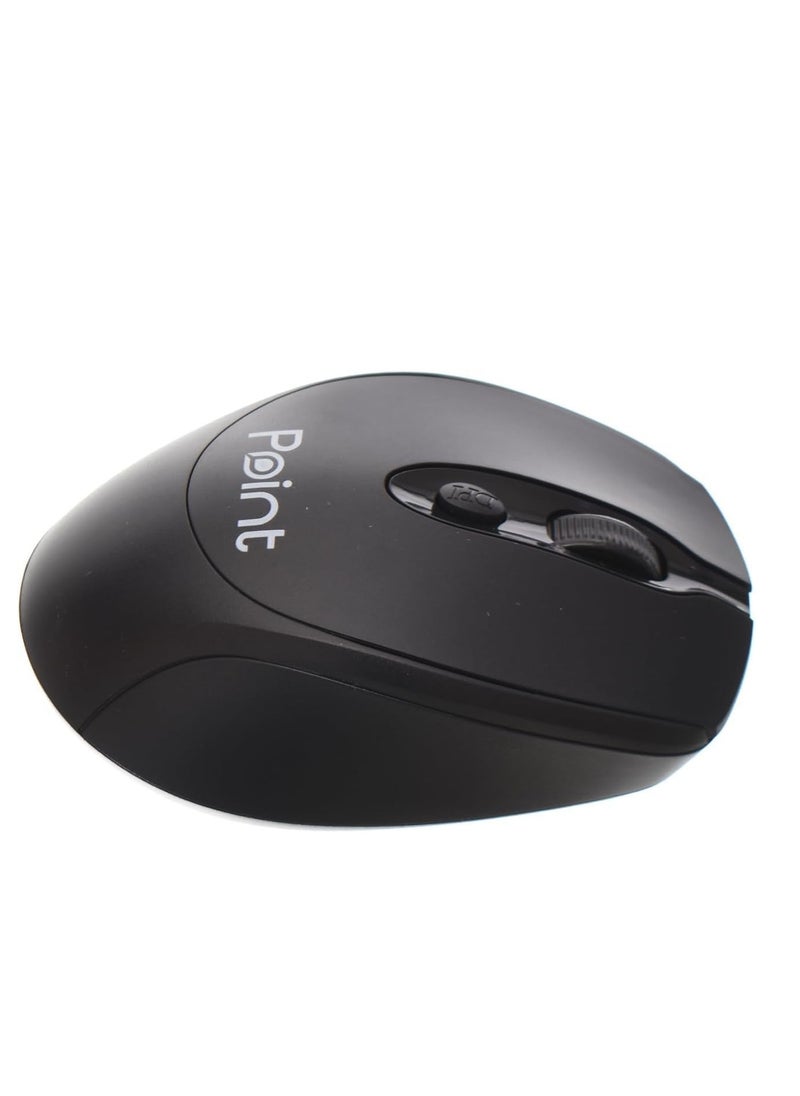 Point - Wireless Keyboard and Mouse, Multimedia, Ultra slim Clipper- Built design, English and Arabic - PT-801 - Image 1