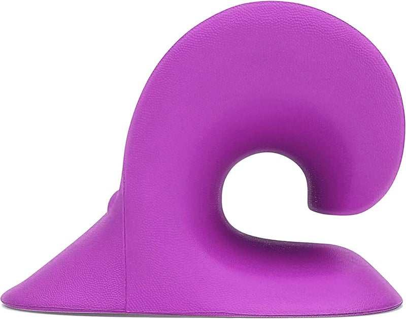 RESTCLOUD Neck and Shoulder Relaxer, Cervical Traction Device for TMJ Pain Relief and Cervical Spine Alignment, Chiropractic Pillow, Neck Stretcher (Purple) - Image 4