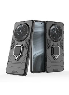 STAUD OPPO Realme 12Pro Plus/12Pro Case Cover with Ring Kickstand Stand Back Protective Hybrid Heavy Duty Armor Dual Layer Shockproof Anti-Scratch Back Cover Protector Comfortable Touch Phone Accessory  - Image 3