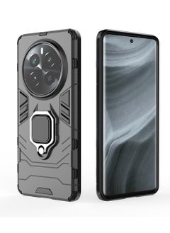 STAUD OPPO Realme 12Pro Plus/12Pro Case Cover with Ring Kickstand Stand Back Protective Hybrid Heavy Duty Armor Dual Layer Shockproof Anti-Scratch Back Cover Protector Comfortable Touch Phone Accessory  - Image 2
