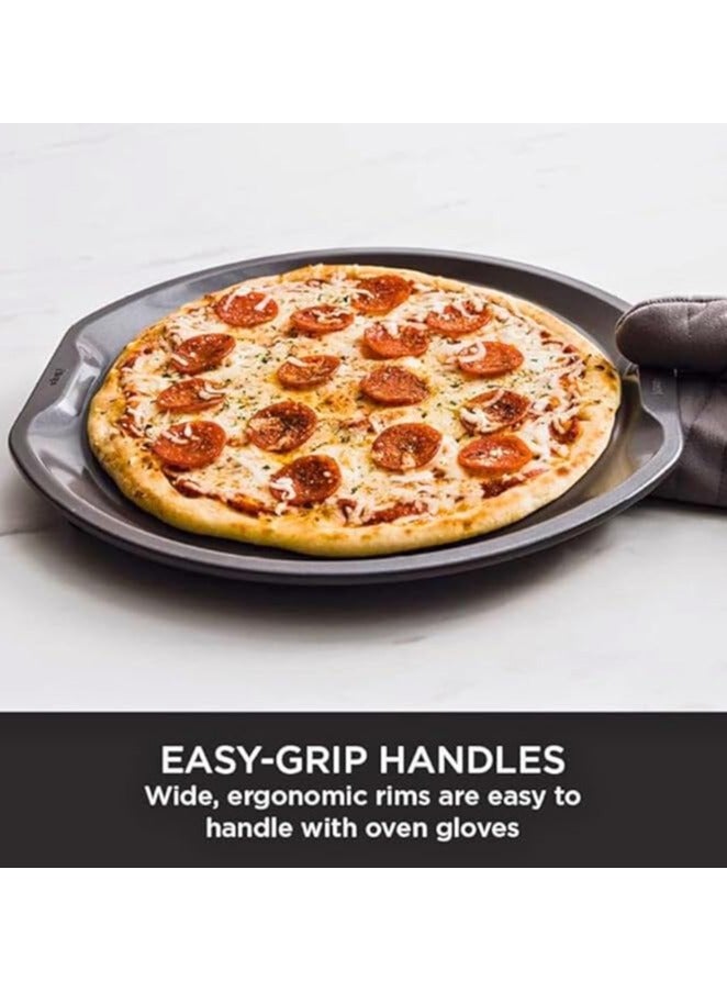 40cm Pizza Pan, Non-Stick Pan, Heavy Duty Aluminized Steel Pizza Pan, Lasts Great and Safe for Dishwasher, Grey, New for Baking Pizza, Toasting and More - Image 4