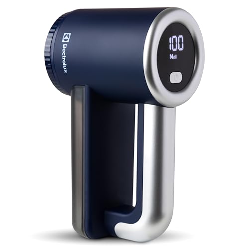 Electrolux Rechargeable Fabric Shaver | 3-Speed Lint Remover for Clothes & Furniture | Eliminates Fuzz & Pilling | Electric Lint Shaver with LED Display & Type-C Fast Charging Port - Blue - Image 1