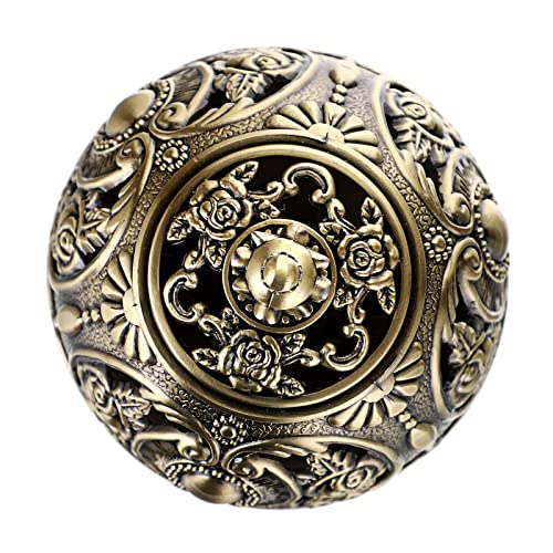 JUXYES Vintage Incense Burner Holder with Removable Ash Catchers, Metal Censer Antique Cone Coil Incense Burner Holder Zinc Alloy Spiritual Aromatherapy Yoga Meditation Gifts Retro Home Decoration - Image 5