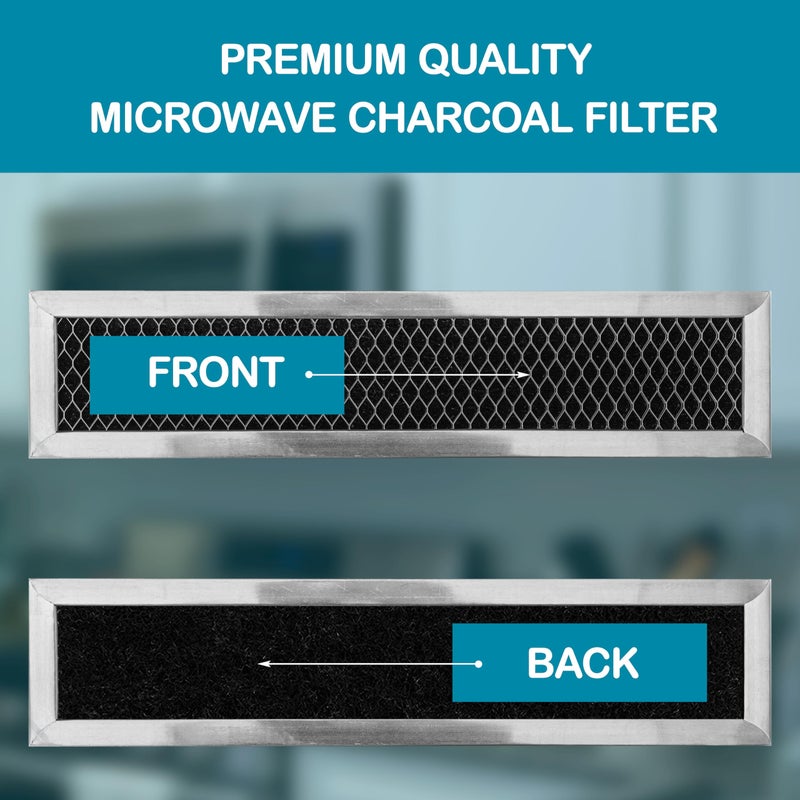 Omaeon GE WB02X11550, JX81L, Frigidaire 5304464577 Microwave Recirculating Charcoal Filter Compatible with GE, Hotpoint (4-Pack) - Image 3