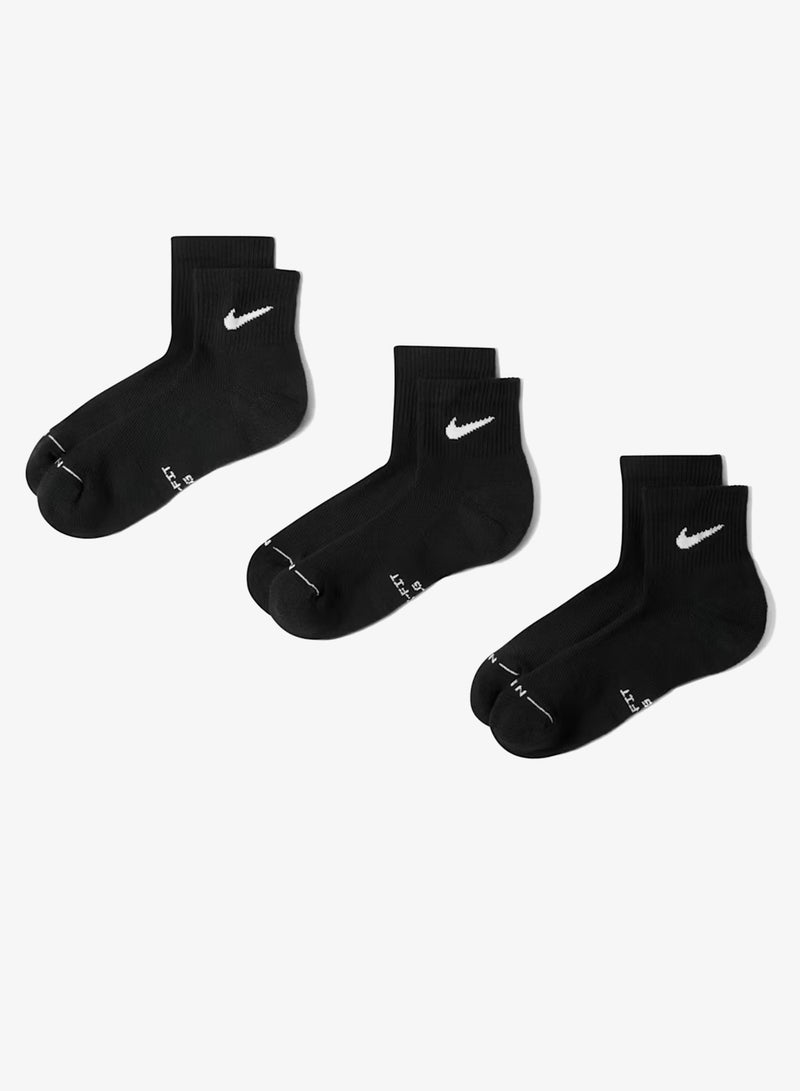 Nike 3-Pack Everyday Elevated Ankle Socks - Image 1