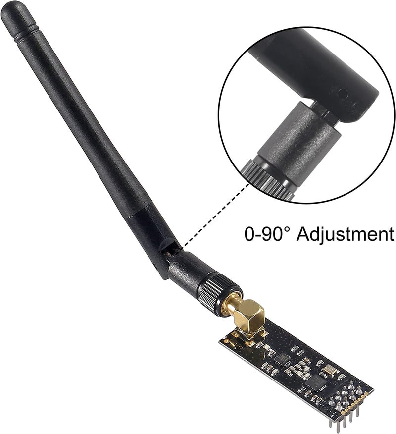 ACEIRMC 5pcs Wireless Transceiver Module 2.4G 1100m NRF24L01+PA+LNA in Antistatic Foam for ArduinoIDE Compatible with Antenna - Image 5