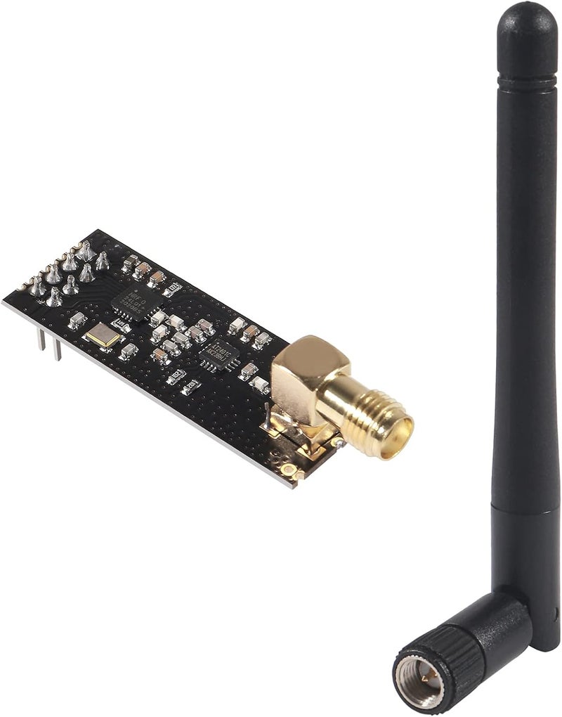 ACEIRMC 5pcs Wireless Transceiver Module 2.4G 1100m NRF24L01+PA+LNA in Antistatic Foam for ArduinoIDE Compatible with Antenna - Image 3