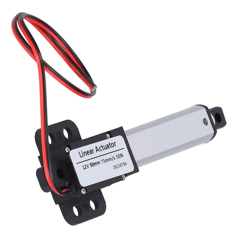 Electric Linear Actuator 50mm Stroke 12V DC - Powder Metallurgy Aluminum Alloy Fuselage Internal Limit Switch for Outdoor Use - Image 3