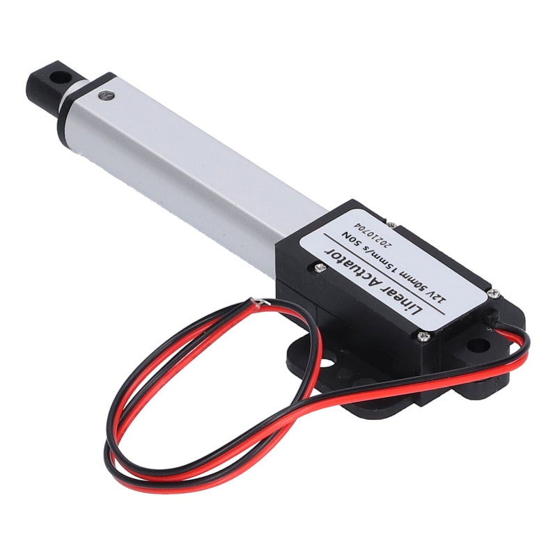 Electric Linear Actuator 50mm Stroke 12V DC - Powder Metallurgy Aluminum Alloy Fuselage Internal Limit Switch for Outdoor Use - Image 2