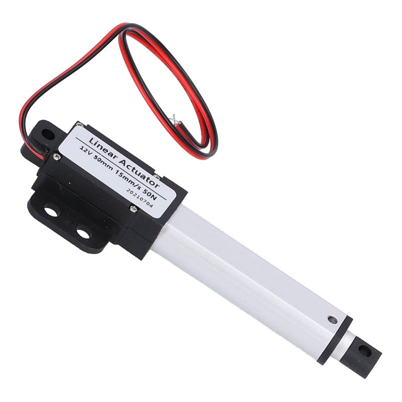 Electric Linear Actuator 50mm Stroke 12V DC - Powder Metallurgy Aluminum Alloy Fuselage Internal Limit Switch for Outdoor Use - Image 4