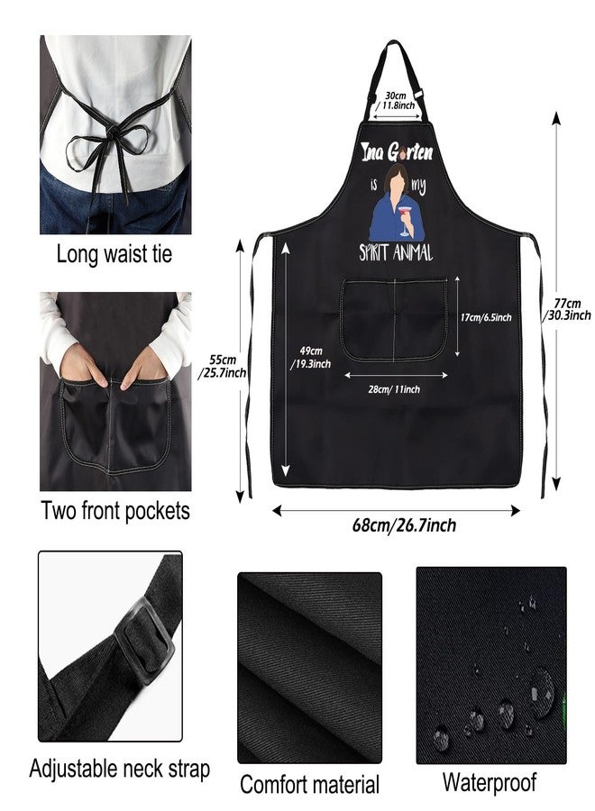 PXTIDY Ina Apron Cooking Show Fans Gift Store Bought Is Fine Housewarming Cooking Kitchen Apron (InaGartenspirit animal) - Image 2