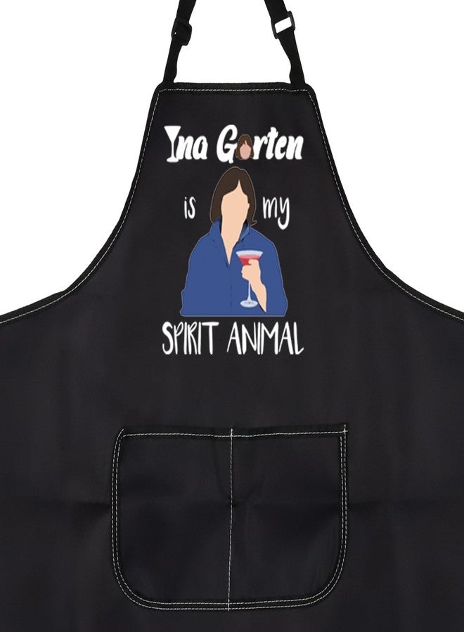 PXTIDY Ina Apron Cooking Show Fans Gift Store Bought Is Fine Housewarming Cooking Kitchen Apron (InaGartenspirit animal) - Image 3