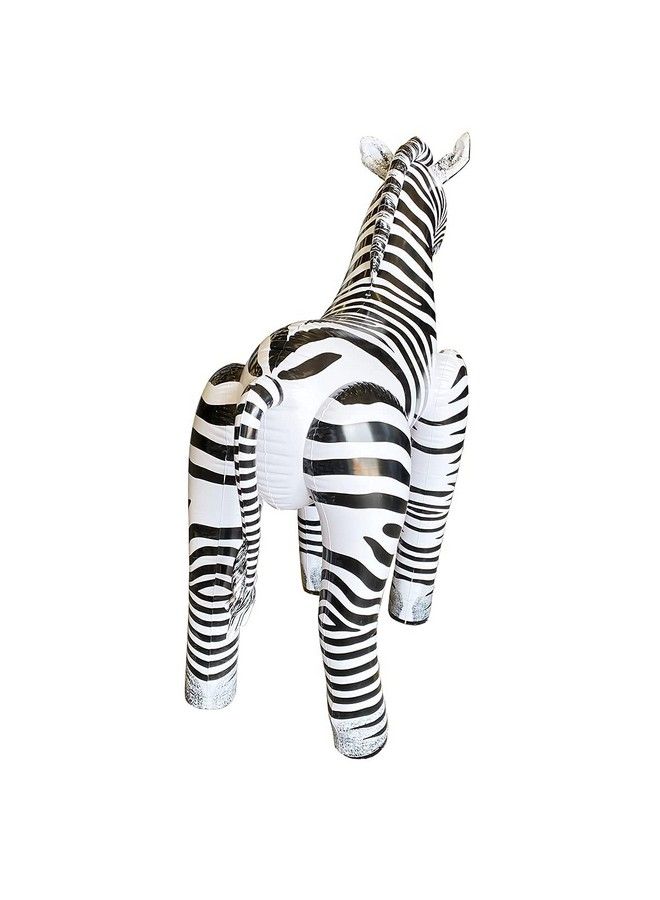 Jet Creations حيوان زيبرا قابل للنفخ بطول 60 بوصة، تمثال واقف، هدايا ديكور ألعاب للعرض، أنزeb6 - Image 5