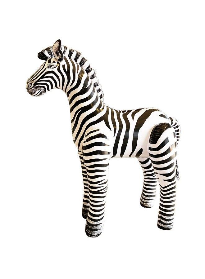 Jet Creations حيوان زيبرا قابل للنفخ بطول 60 بوصة، تمثال واقف، هدايا ديكور ألعاب للعرض، أنزeb6 - Image 4