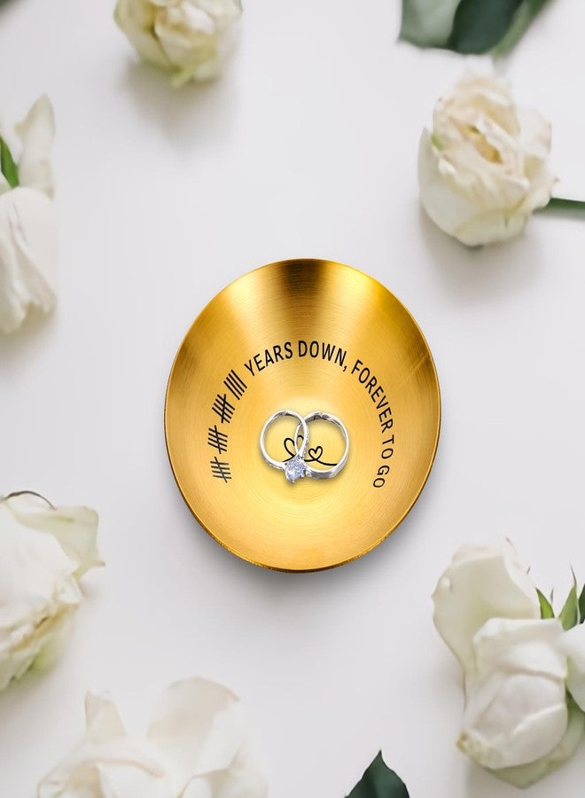 KINMES 19th Anniversary Wedding Gifts: Bronze Gifts for Him & Her, 4'' Ring Holder Dish Jewelry Tray - Image 3