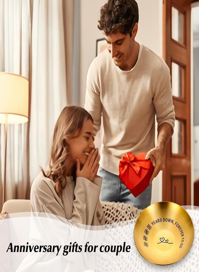 KINMES 19th Anniversary Wedding Gifts: Bronze Gifts for Him & Her, 4'' Ring Holder Dish Jewelry Tray - Image 2
