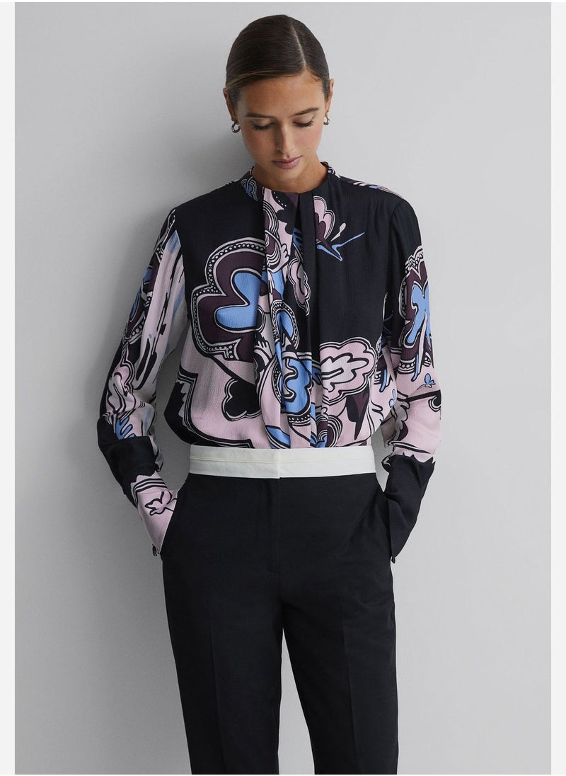 REISS Floral Printed Top  - Image 1