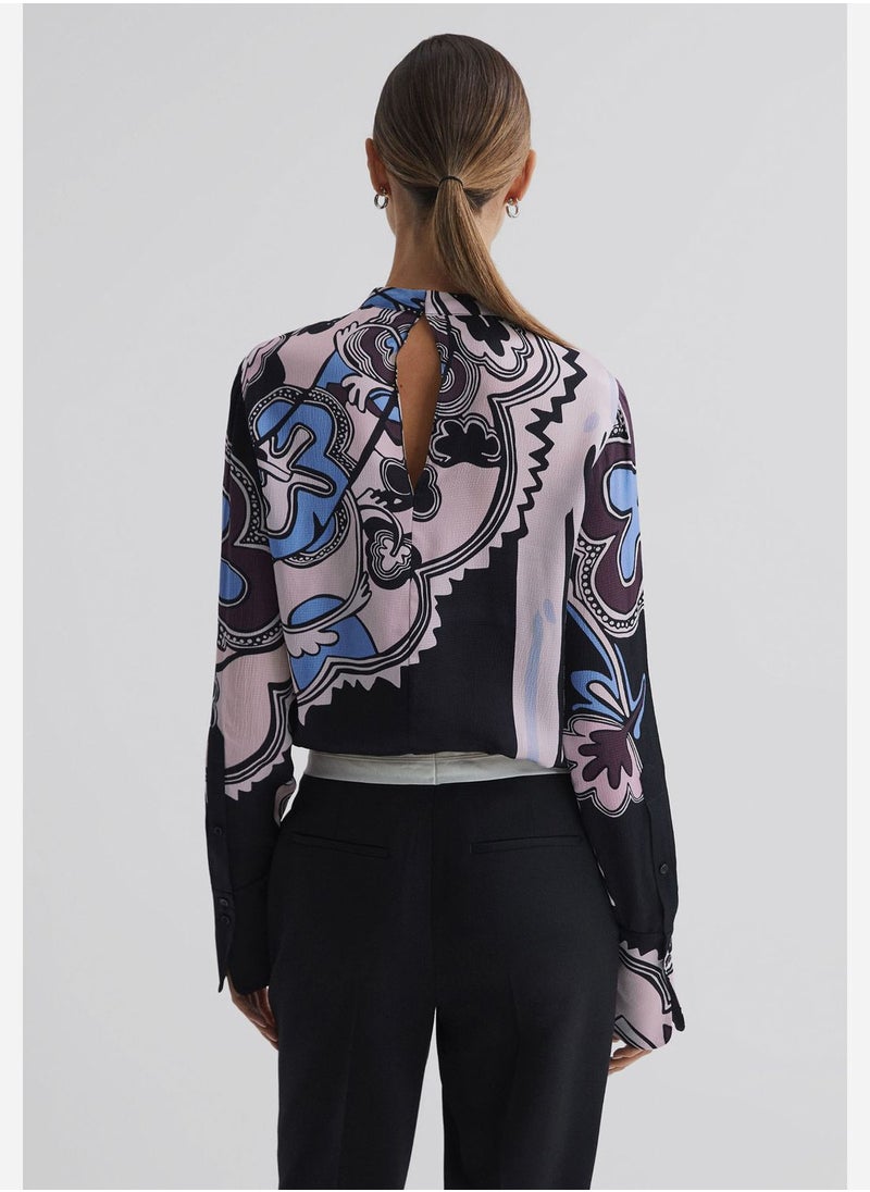 REISS Floral Printed Top  - Image 2