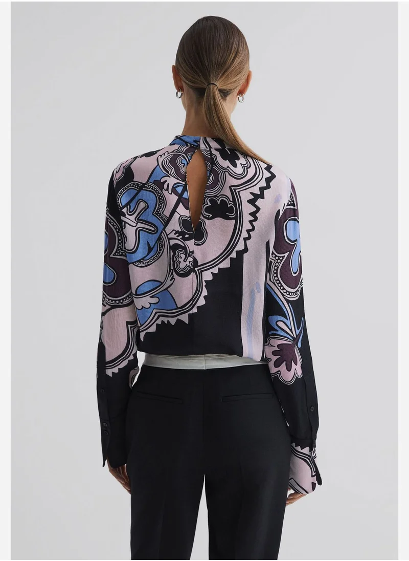 REISS Floral Printed Top