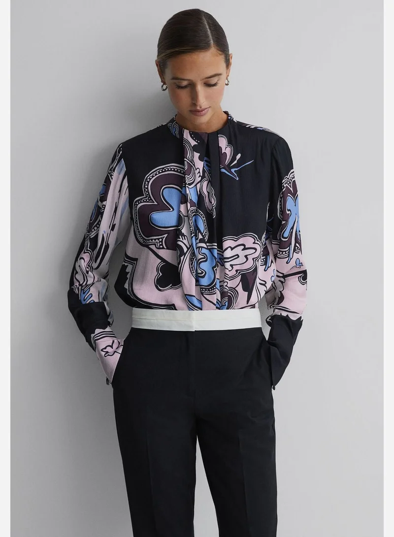REISS Floral Printed Top