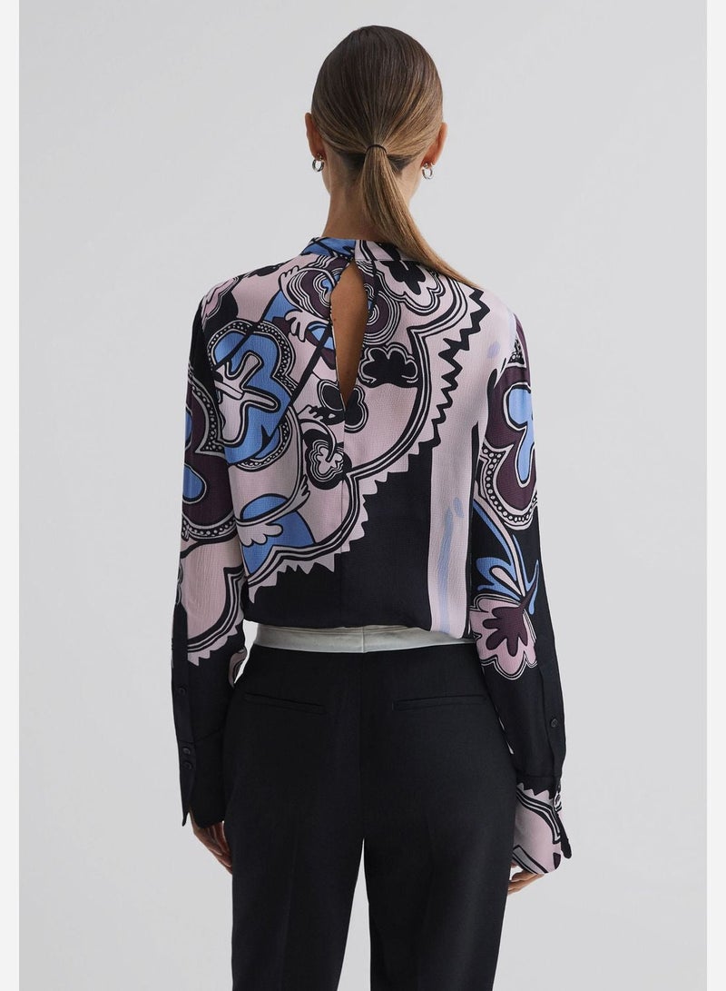 REISS Floral Printed Top - Image 2