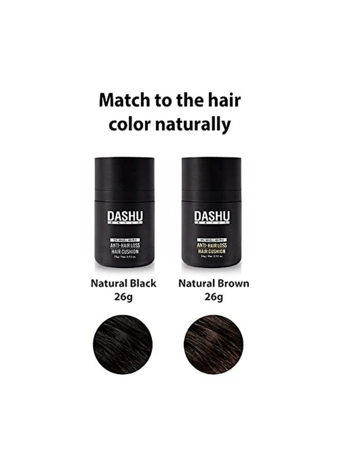 Dashu Daily Antihair Loss Hair Cushion L Black .92Oz Thick & Full Looking Hair Safe From Sweating & Raining - Image 5