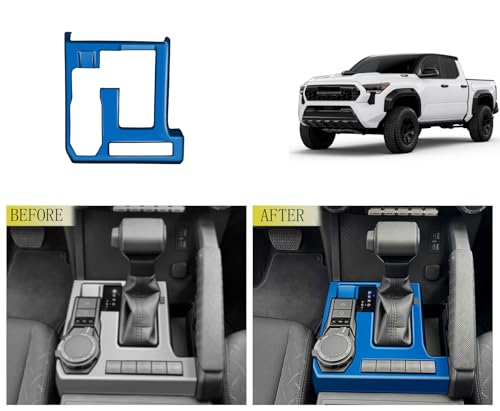 TUBAIZAI Car Accessories Compatible with Toyota Tacoma 2024 2025 2026 Center Console Gear Shift Panel Cover Interior Decoration Trims ABS 1PCBlue - Image 3