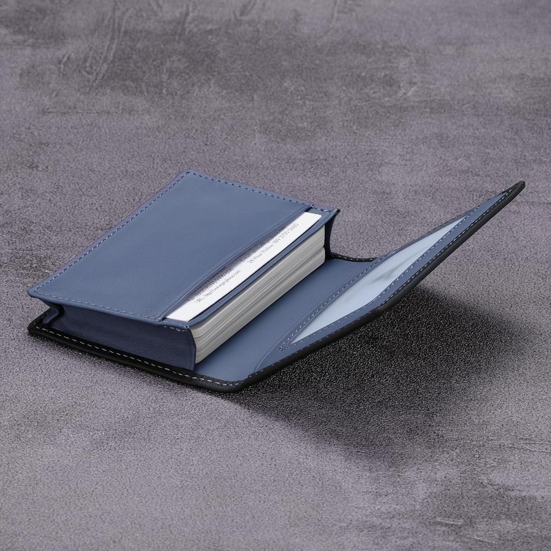 HISCOW Leather Business Card Case Holder for Men & Women, Italian Calfskin - Image 4