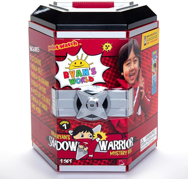 Ryan's World 200773.002 Warrior Case with Exclusive Figures and Ninja Themed Toys, Multi - Image 1