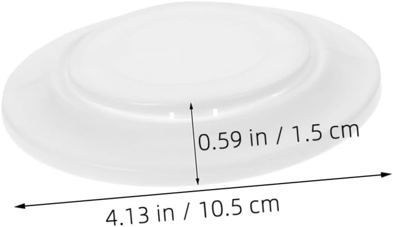 Housoutil 6 قطع غطاء ثقب مكيف الهواء الأبيض أنيق زخرفي متين سهل التركيب - Image 3