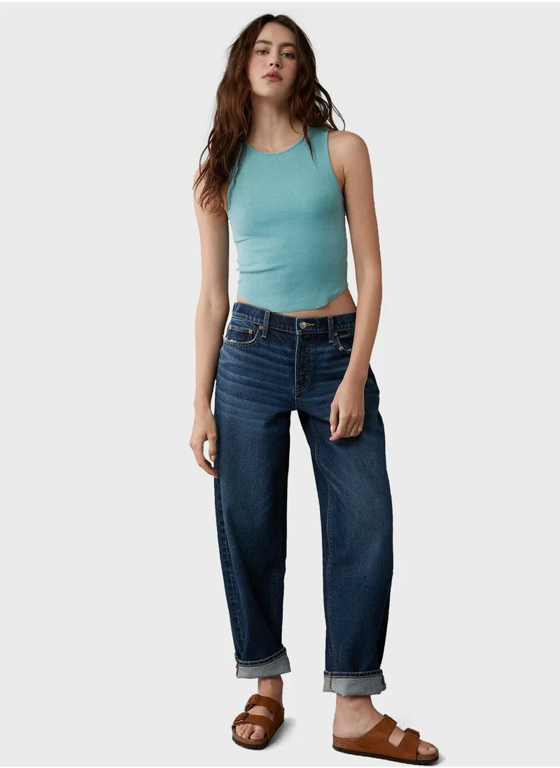 American Eagle Crew Neck Knitted Tank Top