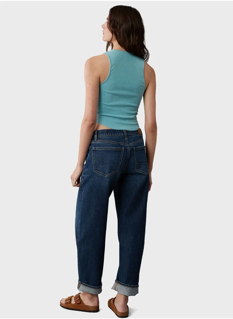 American Eagle Crew Neck Knitted Tank Top