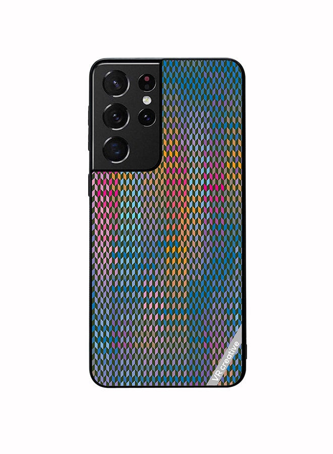 VR CREATIVE Protective Case Cover For Samsung Galaxy S21 Ultra 5G Abstract Design Multicolour - Image 1