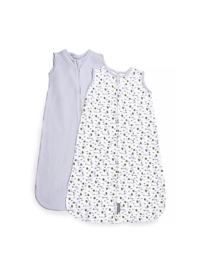 SwaddleMe By Ingenuity Night Sack Sleeper For Ages 612 Months 1624 Pounds Up To 30 Inches Long 2Pack Loosefit Baby Swaddle Sack Wearable Blanket  - Image 1