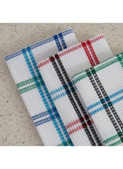 Home Box Matrix Waffle 3-Piece Kitchen Towel Set - 45x70 cm  - Image 3