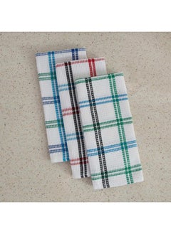Home Box Matrix Waffle 3-Piece Kitchen Towel Set - 45x70 cm  - Image 2