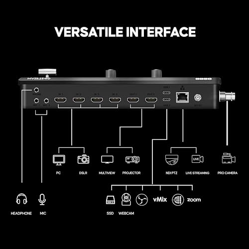 osee مفتاح فيديو مباشر Osee GoStream Duet مع كاميرات متعددة SDI و HDMI - Image 3