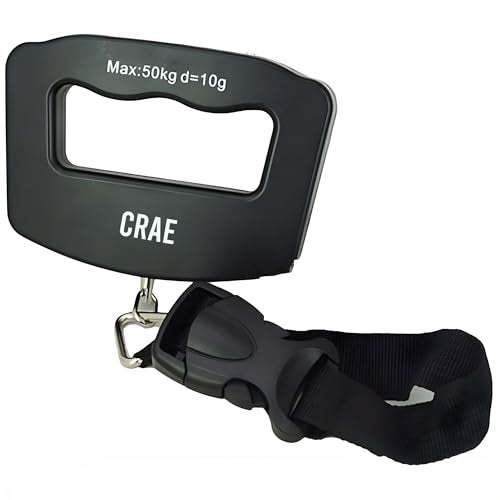 CRAE Electronic Portable Digital LED Screen Luggage Weighing Scale|Handheld Travel Weight Measuring Scale for Suitcases, Bags&Baggage,50 kg/110 Lb For Multi-Purpose Use Pack of 1 (A09) - Image 1