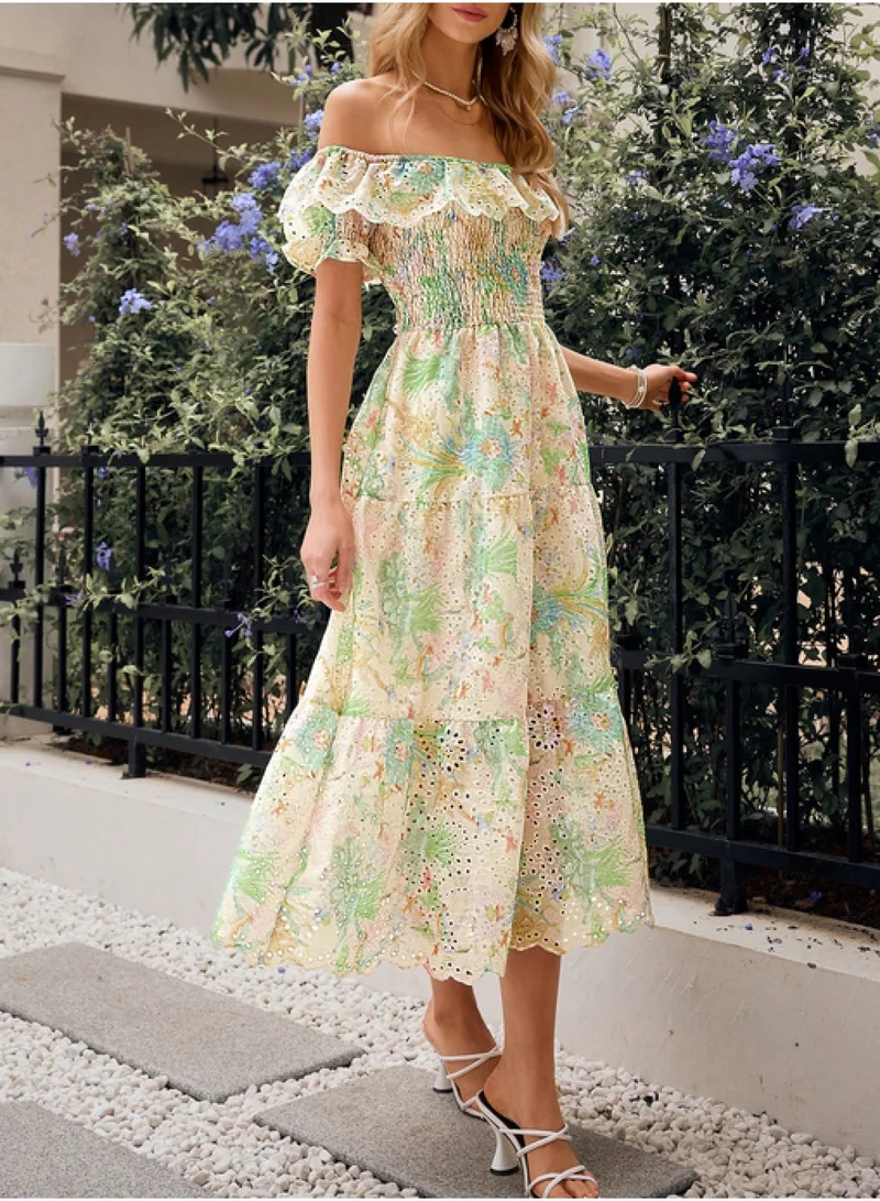 SIMPLEE Women's Summer Elegant DressLight & Comfortable Lightweight Cotton Blend Perfect for Outings
