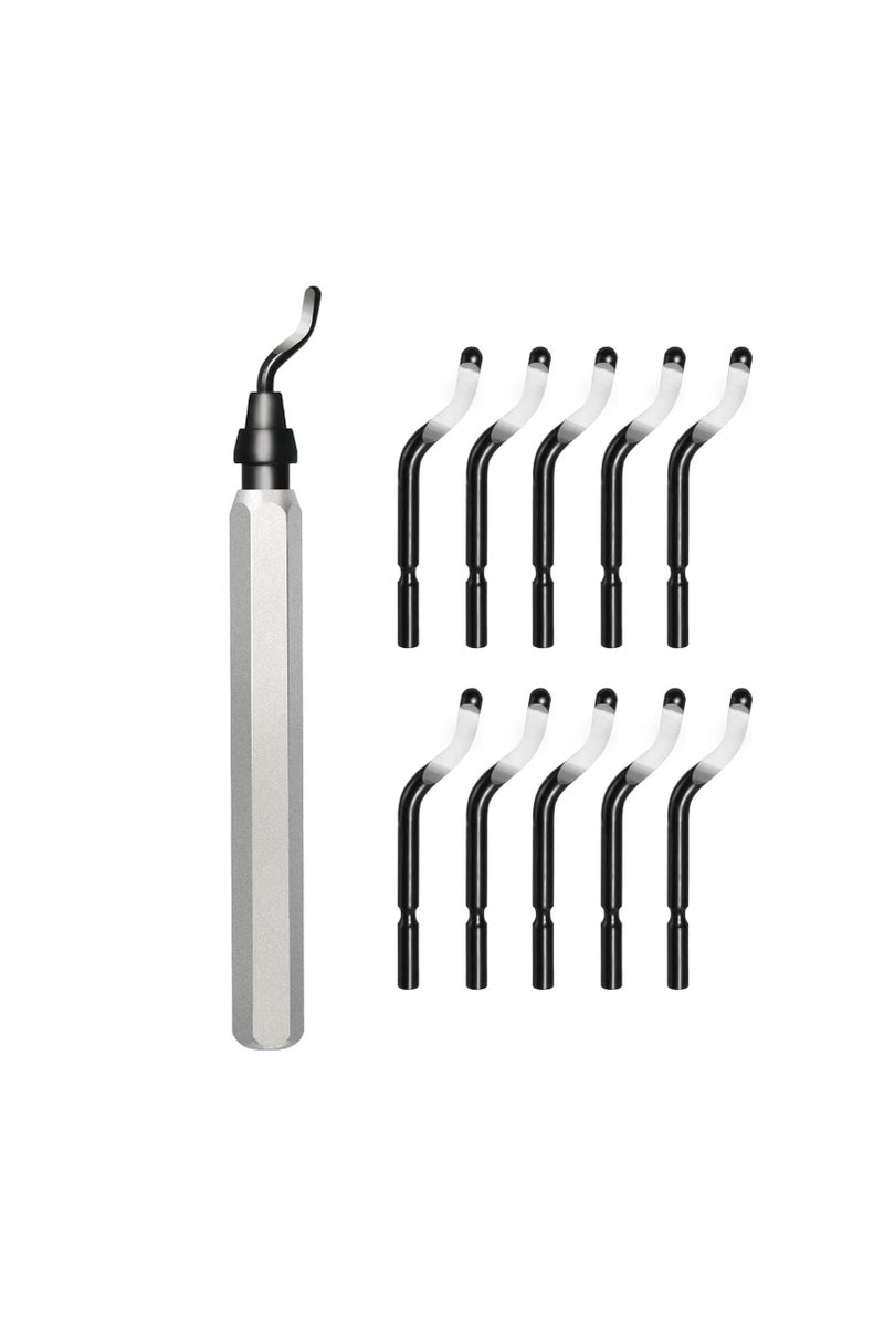 general 11-Blade Deburring Tool for 3D Printing, Premium High-Speed Steel Blades for Smooth Edge Finishing - Ideal for, Metal & Resin & Professional Conduit Reaming, 3D Printer Accessories - Image 1