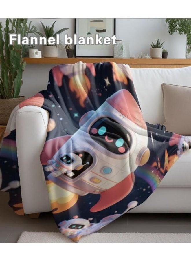 general Wisdom Fairy (latest) flannel thin blanket (warm and comfortable, suitable for sleep, game use, dust and sandproof) 150cm*200cm - 42 - Image 4