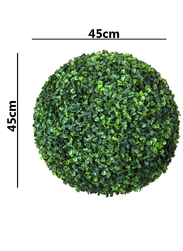 LINGWEI Boxwood Ball Artificial Leaf Topiary Ball Artificial Grass Dome Ball Plants Grass Ball Hanging Boxwood Plant Ball Realistic Fake Plant Green Ball for Hanging Indoor Outdoor Garden  - Image 4