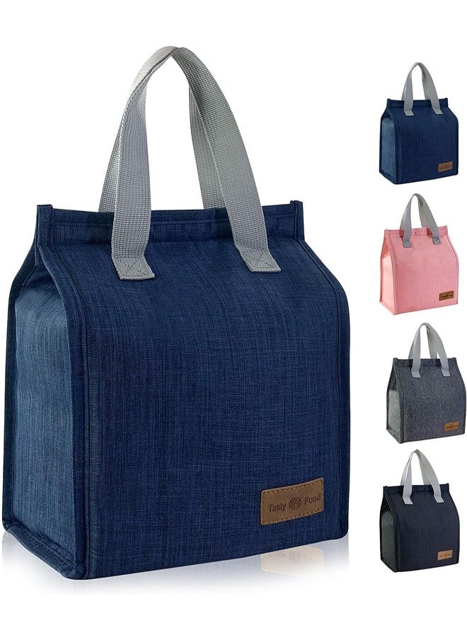 0TO1 TECH Insulated Lunch Box Bag, Waterproof Lunch Bags for Women, Man, Office, Work, School, Beach, Picnic, Fishing, Hiking, Travel, Thermal Leak-Proof Cool Bag Tote Bag with Shoulder Strap Oxford Blue 24 x 21x 13 cm Blue  - Image 1