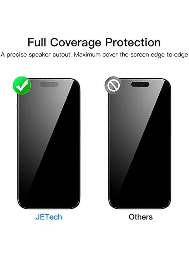 Jetech Full Coverage Screen Protector For Iphone 14 Pro Max 6.7 Inch 9H Tempered Glass Film Case Friendly Hd Clear 3 Pack - Image 2