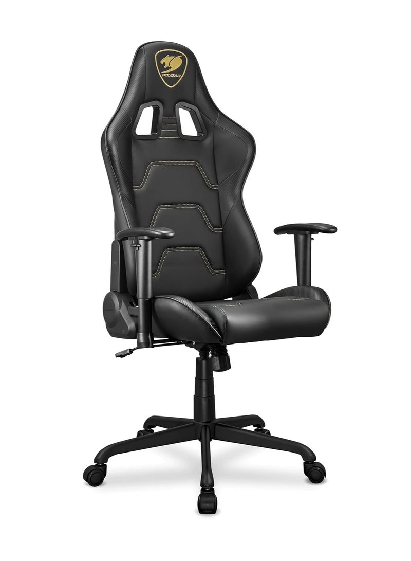 كوجار كرسي ألعاب Cougar Armor Elite Royal – أسود، تصميم مريح، دعم للرقبة والظهر، مساند قابلة للتعديل، جلد فاخر وقاعدة قوية بعجلات - Image 1