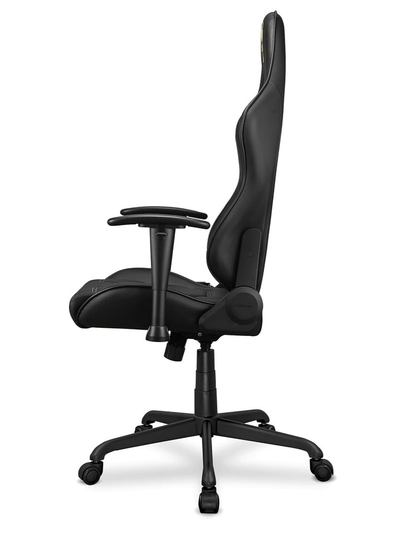كوجار كرسي ألعاب Cougar Armor Elite Royal – أسود، تصميم مريح، دعم للرقبة والظهر، مساند قابلة للتعديل، جلد فاخر وقاعدة قوية بعجلات - Image 2